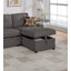 Canapé modulaire convertible en frêne noir Dorris