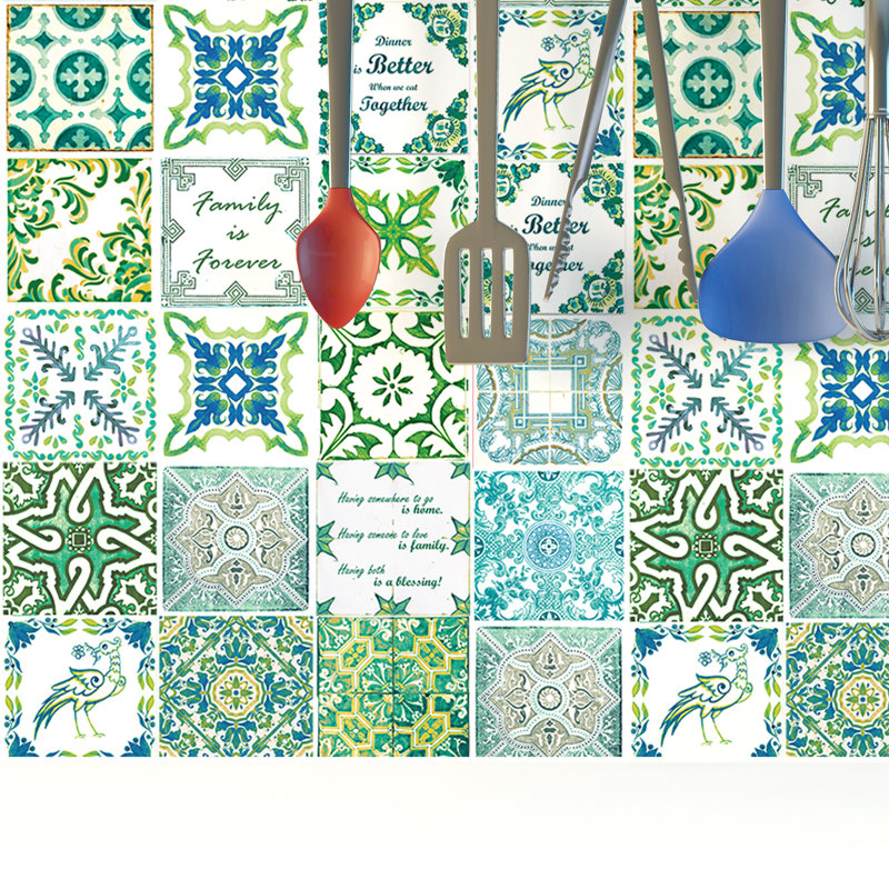 6'' W x 6'' L Vinyl Peel and Stick Field Tile