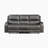 Niosha 84.5" Transitional Microfiber zero clearance recliner  Manual Double Reclining Sofa with Supportive Foam & Pocket Coils and Durable Metal-Reinforced Frame-1662977530