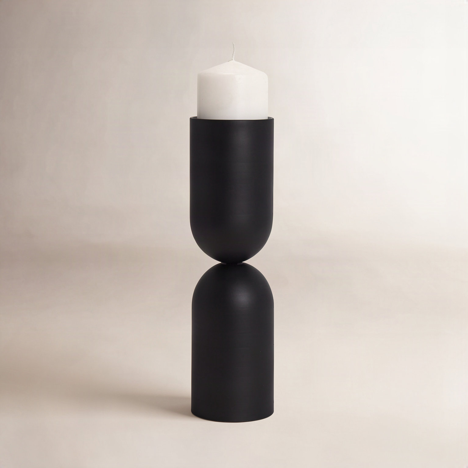 Aldham Metal Pillar Candle Holder, 12.5" H x 3.5" W x 3.5" D