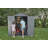 Keter Darwin  6x 8 ft. Durable Resin Outdoor Storage Shed With Floor and Double Doors for Garden Patio Furniture and Tools, Graphite