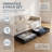 Set of 2 Under Bed Storage Boxes with Wheels & Clear Lids, Rolling Organizer Bins for Bedroom & Closet
