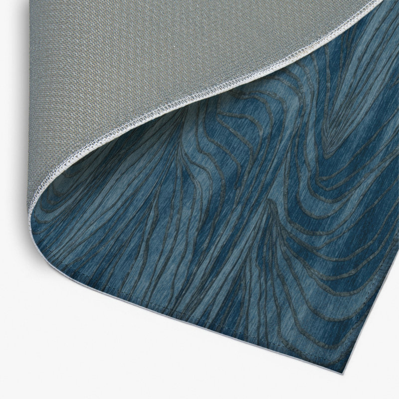 Turkish Blue Indoor and Outdoor Area Rug, Rectangle 2' x 3'