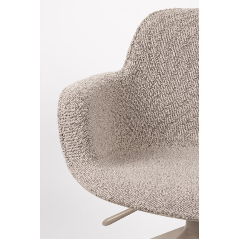 Albert Swivel Task Chair, Brown, Taupe
