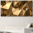 Luxury Abstract Polygonal Background 3D Effect Rendering Canvas 3 Pieces Print-56497834