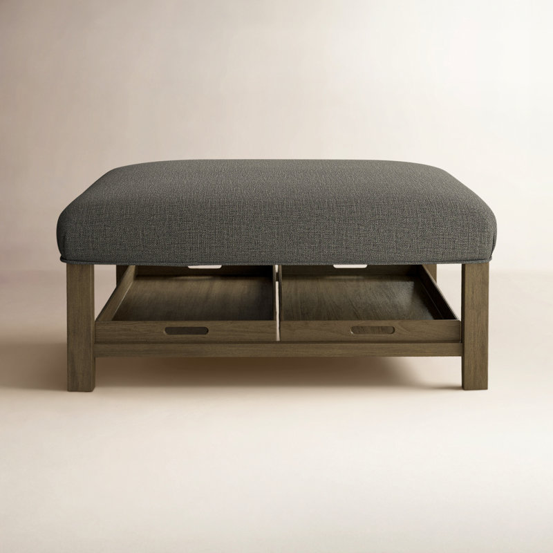 Manorville 42" Ottoman, Goody Dark Brown
