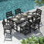 Ensemble de table de salle à manger 5 pièces, ensemble de mobilier de patio-108041423