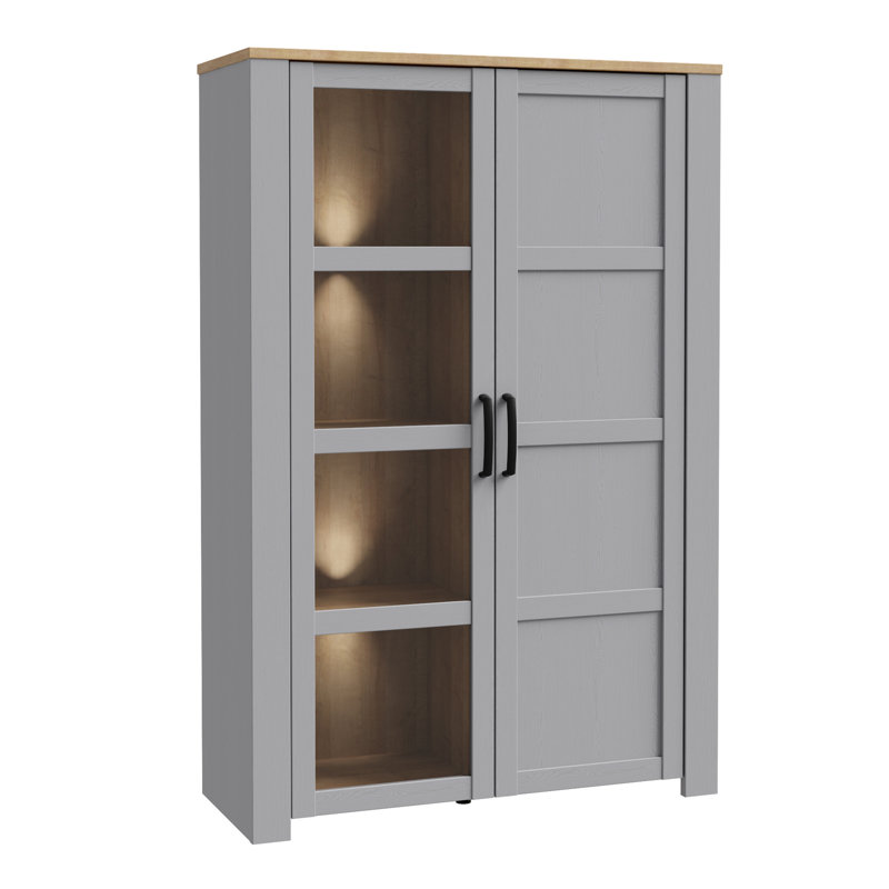 Akenzie Display Cabinet, Yes, Grey