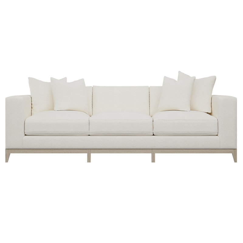Noel Upholstered Sofa, Dorado Snow Crypton® Chenille, 27.50" H x 100" W x 40" D, Brown