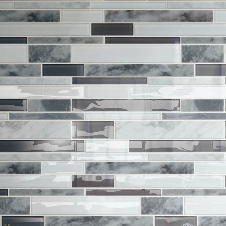 Speed tiles Linear 11.97'' W x 12.09'' L Metal Peel and Stick Mosaic Tile &  Reviews