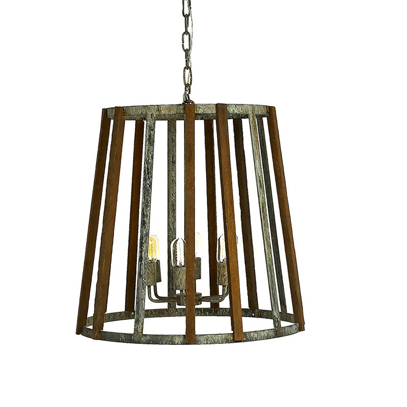Lustre géométrique de style bougie à 6 lumières Kutahya