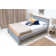 Aubrey Solid Wood Low Profile Bed Frame with Mattress