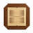 Square Top Game Table with Wooden Pedestal Base-112573375