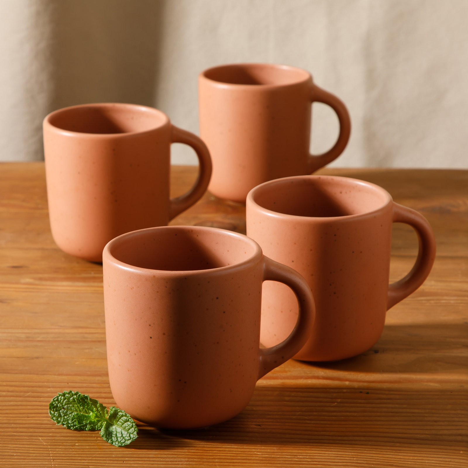 Corcisa Clay Mug, Burnt Apricot Terracotta
