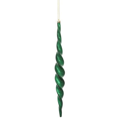 Shiny Spiral Icicle Christmas Ornament