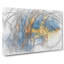 Yellow Jellyfish in Abstract - Wrapped Canvas-55302273