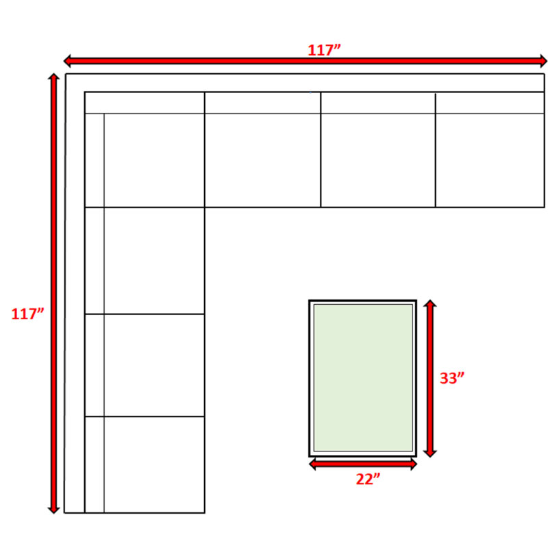 Ensemble de conversation modulaire 8 pièces avec coussins Sunbrella Miami