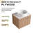  Rarnby 24" Wall-Mounted Bathroom Vanity Set with Sintered Stone Top,Ceramic Basin-128651762-128651761