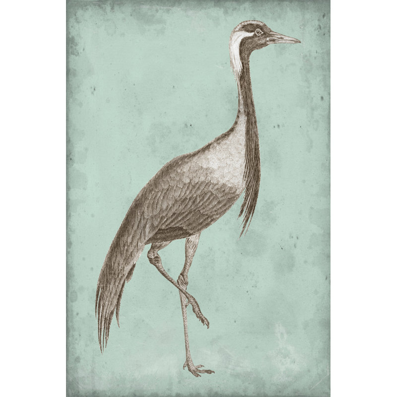 Sepia And Spa Heron III - Wrapped Canvas Print, 46cm H x 30cm W