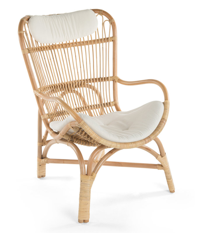 Aindriu Upholstered Armchair, Natural