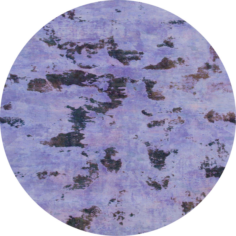 Abstract Indoor Rug, Round 8'