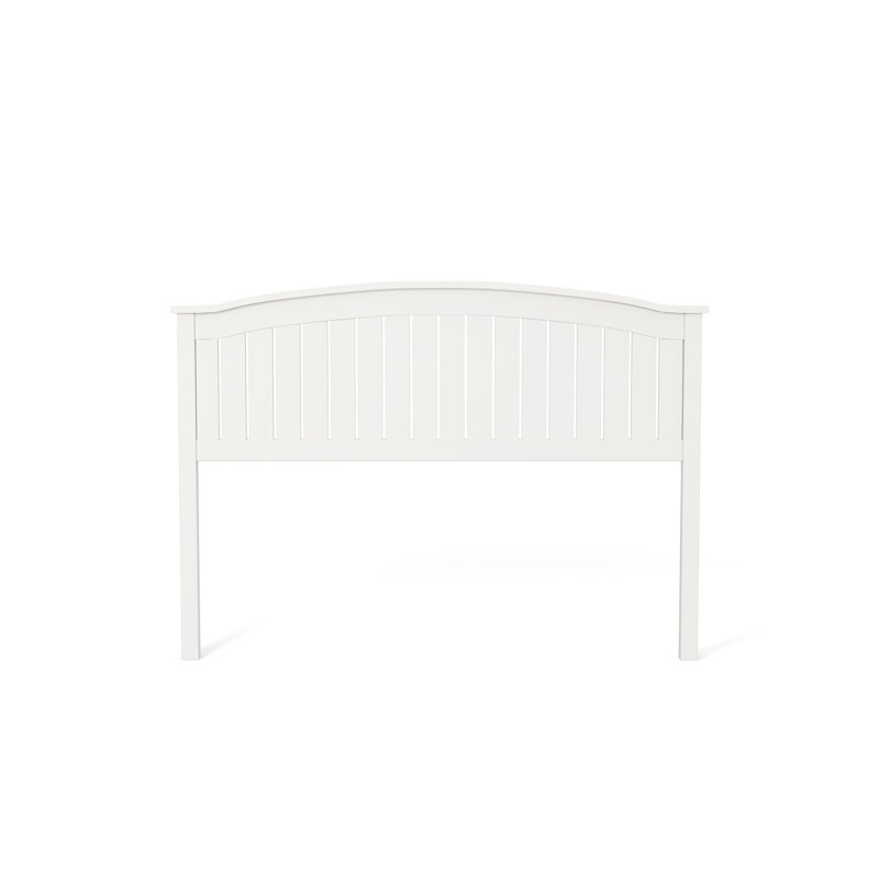 Tête de lit à lattes en bois blanc cassé Toph Modern, Simple