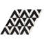 Monroe 8x8 Triangle Polished Marble Mosaic Tile-913617268