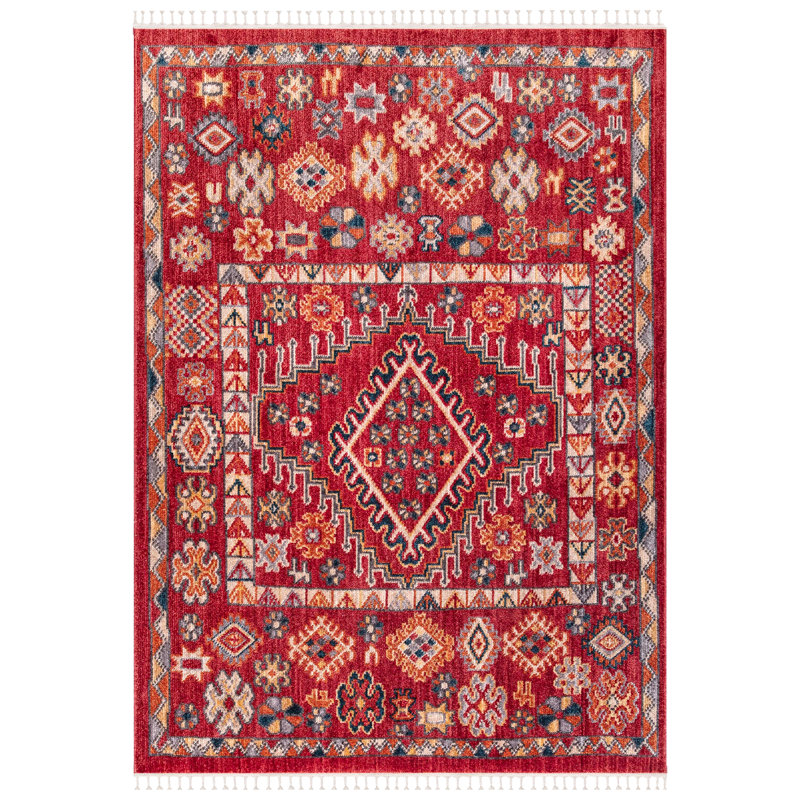 Viergeline Oriental Machine Made Indoor / Outdoor Area Rug, Rectangle 5'3" x 7'2"