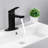 Modern Matte Black Sink Deck Mounted Faucet - Resists Corrosion, 1 Handle, Efficient Water Use, Simple Install Mount Bathroom Single Scratch, Dense Stream, Diy-121639313