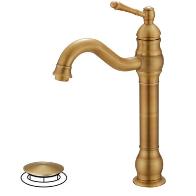 Windsor Single Hole Vessel Bathroom Sink Faucet With 360° Swivel Spout and Assembly