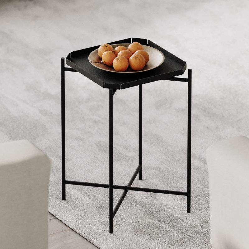 Glorias Coffee Table, 56" H x 46" W x 46" D, Black