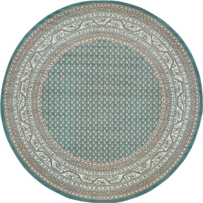 Tapis bleu turquoise Wingate
