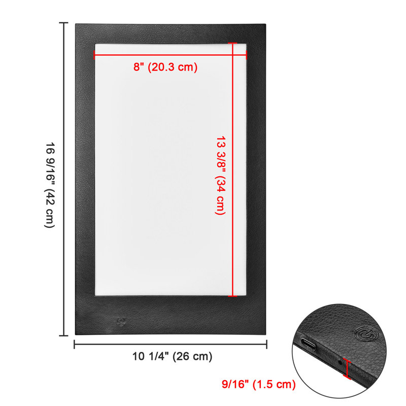 Panneau de liste de vin WeChef rétro-éclairé avec porte-menu et liste de vin pour panneau simple de 8 po x 14 po