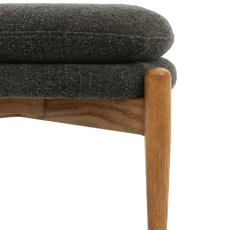 Manufactured Wood Accent Stool, Charcoal 