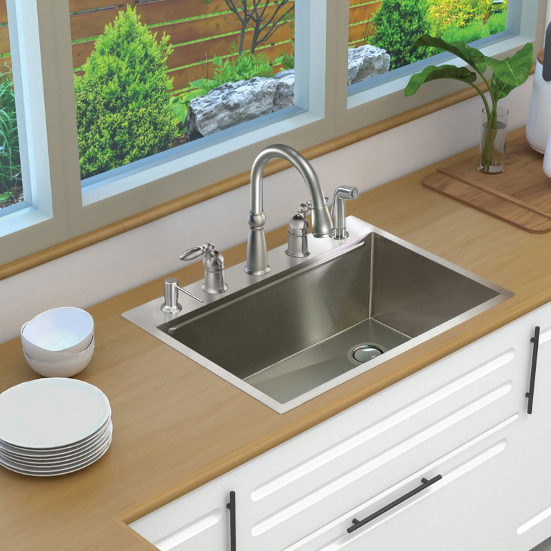 30-Inch Stainless Steel Kitchen Workstation Sink with Accessories