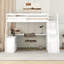 Lit mezzanine simple avec 7 tiroirs, 2 tablettes et un bureau-1992141140