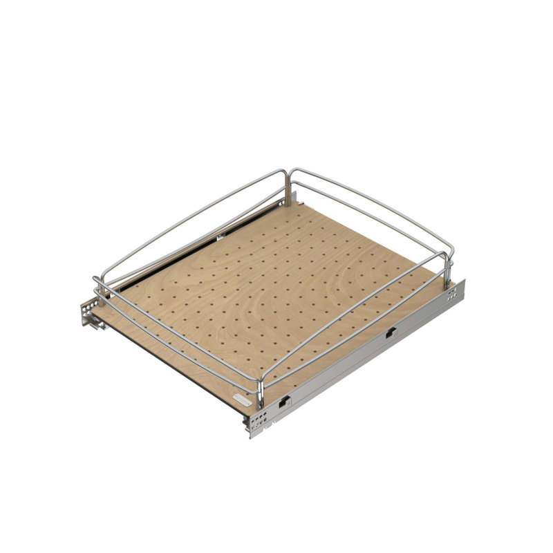 Rev-A-Shelf Solid Bottom Pull-Out Base Soft-Close Kitchen Cabinet Organizer
