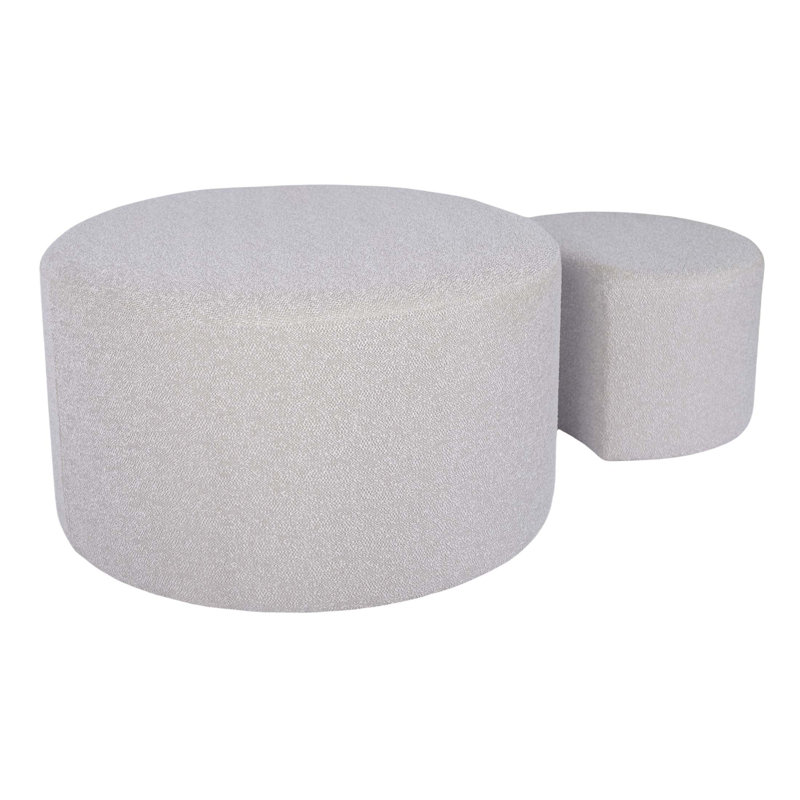 Versatile Upholstered Nesting Tables Set for Various Rooms and Purposes