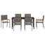 7 Piece Garden Dining Set Poly Rattan-21127484