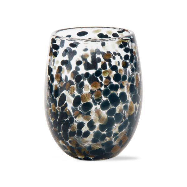 Verre à vin sans pied 16 oz Confetti, Bleu multi
