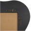 Miroir mural en bois avec cadre large ondulé
