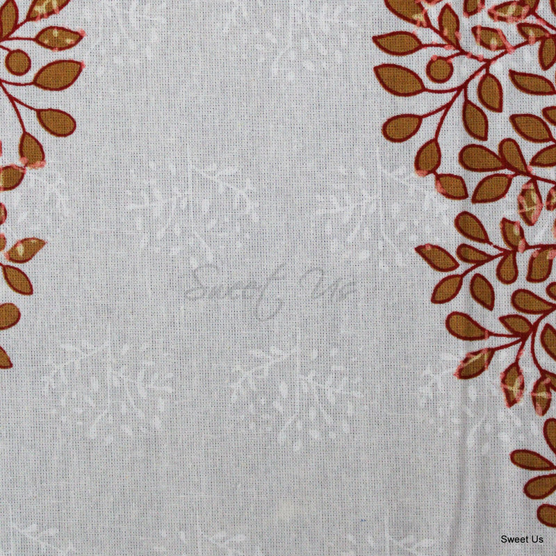 Nappe 100% coton Floral, Terre