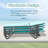 Patio Chaise Lounge Outdoor Aluminum Polypropylene Chair with Adjustable Backrest-1953686294