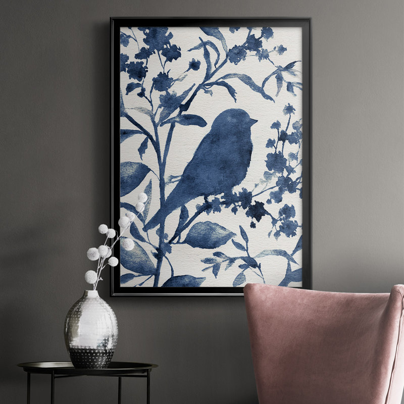 Bluebird Silhouette I - impression d'un cadre photo unique, H 42,5 po x l 30,5 po x P 1 po, Noir