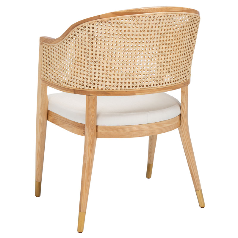 Arm Linen Chair, Natural/Gold