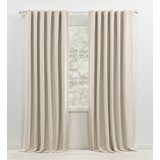 Lauren Ralph Lauren Sallie Blackout Heavy Cotton/Linen Blend with Lining Back Tab/Rod Pocket Curtain
