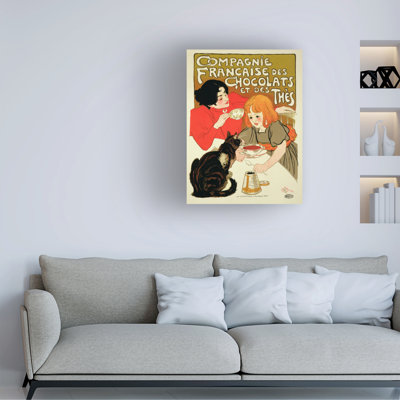 Theophile Alexandre Steinlen The French Company Of Chocolate And Tea Canvas Art