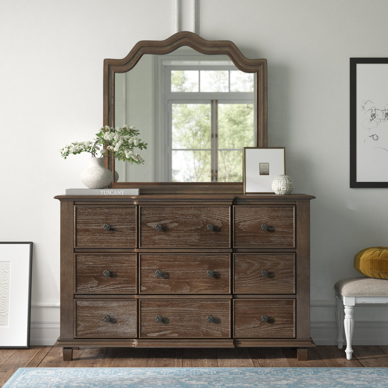 Epworth 9 Drawer Dresser with Mirror