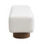 Banc rembourré blanc Milo