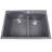 Nantucket Sinks Plymouth 22'' W Double Bowl Granite Drop-In Kitchen Sink with 1 Faucet Hole-18418493